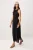 TRENDYOLMİLLA Dames Zwart Effen Maxi Mouwloos Casual Skater Jurken