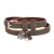 Alexander McQueen Heren Graffiti Skull Leren Wrap Armband in groen