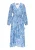 DreiMaster Vintage Jurk  azuur / royal blue/koningsblauw / wit