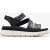 Toscaanse Band Zwarte Leren Sandalen