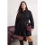 Trendyol Curve Dames Zwart Effen Kort / Mini Lang Blousejurk Grote maten Jurk