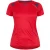 Diadora T-shirt met logo en mesh-inzetstukken voor dames (Tomatenrood)
