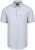 State of Art Short Sleeve Shirt Faux Stripe Blauw