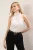 TRENDYOLMİLLA Dames Ecru Effen Mouwloos Regular fit Blouses