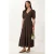 Dames Katoenen Poplin Maxi-jurk