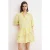 TRENDYOLMİLLA Dames Geel Effen Kort / Mini Kort Skater Jurken