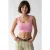 Dames Aangesloten Vierkante Hals Cropped Tanktop