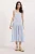 Loose Fit Midi-jurk met Vierkante Kraag