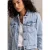 Street One Studio Dames Denim jack in gebleekte look in Blauw