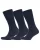 Campbell | Heren | Sokken 3-pack – Marine Donker Blauw