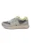 WODEN Sneakers laag ‘Rigmor Open’  lichtgrijs / donkergrijs / neongroen