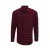 Premier Heren Mulligan Check shirt met lange mouwen (Rood/Zwaar)