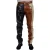 Tricolor Paneel Patenten Leren Broek