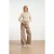 Smashed Lemon Broek met wijde pijpen in warme tint |