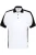 HAKRO Performance Polo shirt wit/zwart, Tweekleurig