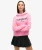 Korte, Ruimvallende Core Sport Hoodie Roze