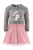 happy girls Set  bruin / grijs / pink / wit