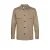Profuomo overshirt met wol gebreid beige