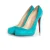 Turquoise suède pumps