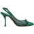 Dolce & Gabbana Groene Leren Mesh Hakken Slingback Schoenen