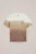 WE Fashion – Jongens T-shirt met dip-dye – Regular fit – Beige – Katoen –
