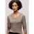 Street One Dames Basic shirt met knoopdetail in Bruin