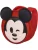 DISNEY Rugzak ‘Mickey Mouse Send-Emoji’  beige / rood / zwart