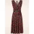 Topvintage exclusive ~ Jane cherry swing jurk in zwart en rood