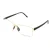 P8724 Goldblack Zonnebril