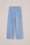 WE Fashion – Meisjes velvet broek van ribstof – Regular fit – Lichtblauw – Katoen –