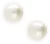 LOTT. gioielli Oorbellen Dames Re Round Earpin, Kleur: Creme
