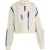 IZIA Vest Dames Wol Wit Veelkleurig