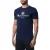 Aquascutum Heren Bordeaux Groot Logo T-Shirt (Marineblauw)