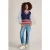 White Stuff V Neck Stripe Tank Navy Multi