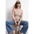 TRENDYOLMİLLA Dames Beige Effen Driekwart mouw Regular fit Blouses