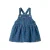 LIL’ ATELIER BABY spijkerjurk met hartjes – donkerblauw