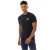 Aquascutum Heren-T-shirt met logo op de borst en ronde hals (Marine, Wit)