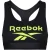 Reebok Sophia-sportbeha voor dames (ZWART/GEEL)