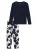 SCHIESSER Pyjama ‘Comfort Nightwear’  donkerblauw / offwhite