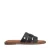 No Stress leren slippers zwart