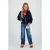 Vingino high waist wide leg jeans dark blue denim
