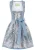 STOCKERPOINT Dirndl  blauw / wit