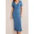 Boden Angled Empire Knitted Dress Porcelain Blue