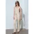 Mid-Waist Flare Jersey Broek met Touwtje