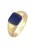 ELLI PREMIUM Ring  donkerblauw / goud