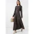Gestrikte Denim Midi-jurk