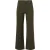 Smashed Lemon Damesstretch charcoal broek met wijde pijpen |