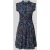 Apricot mini-jurk van pure viscose met een florale all-over print