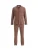 Dagi Pyjama lang  karamel / chocoladebruin / wit