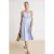 TRENDYOLMİLLA Dames Blauw Effen Midi Mouwloos Skater Jurken